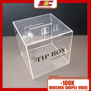 Hộp Tipbox Đựng Tip Có Khóa - Hộp Mica Đựng Tip - Hộp Để Tip