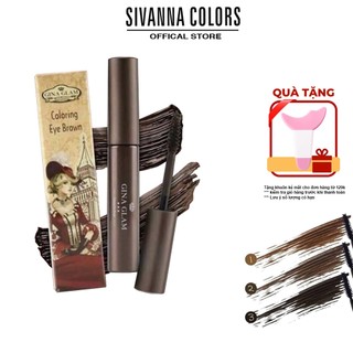 Chuốt mày mascara Sivanna Gina Glam Coloring Eyebrow cong tự nhiên chống nước dài mi G38