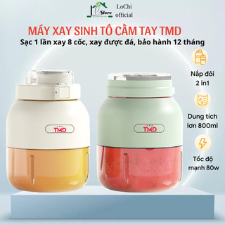 Máy say sinh tố cầm tay TMD 10 lưỡi xay đá, máy xay mini công suất 80w, bảo hành 12 tháng chính hãng