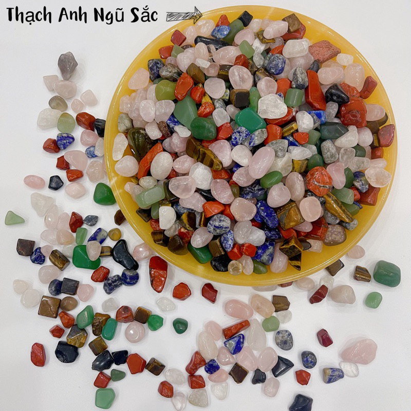 Đá Vụn Nhiều Màu Sắc Trang Trí Bể Cá, Rải Nền Nhà Phong Thuỷ