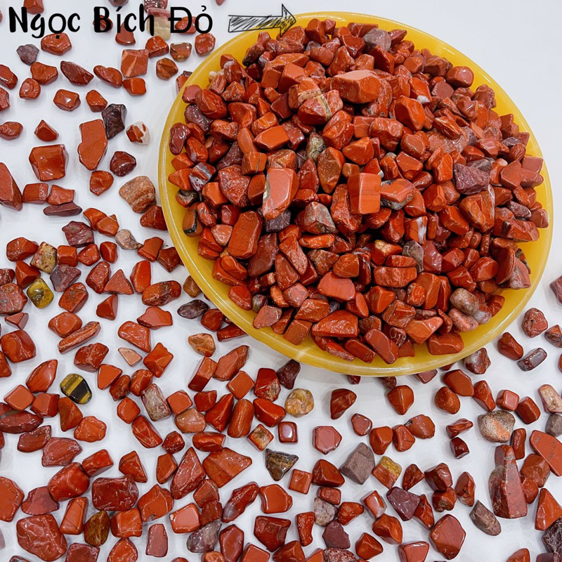 Đá Vụn Màu Đỏ Trang Trí Chậu Cây, Bể Cá Rải Nền Nhà Phong Thuỷ