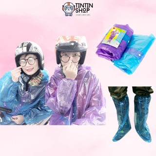 Bộ quần áo mưa nilon đi phượt - giá tốt