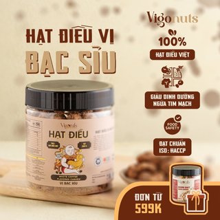Hạt điều vị cà phê bạc xỉu VIGONUTS thơm nồng đậm vị nguyên hạt 300 gram