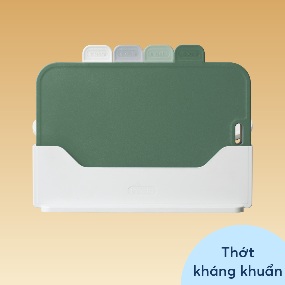 Bộ thớt đa năng Yoko - Chính hãng inochi - Có hộp bảo vệ, giúp thớt kho ráo