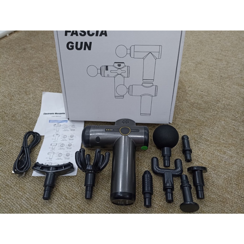 Máy Massage Cầm Tay Konka Súng Massage Cảm Ứng 8 Đầu 99 Cấp Lực Trị Đau Nhức Toàn Thân Chuyên Sâu