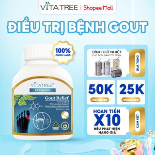 Viên uống hỗ trợ bệnh gout Vitatree Gout Relief giúp giảm đau khớp, sưng khớp của Úc 60 viên
