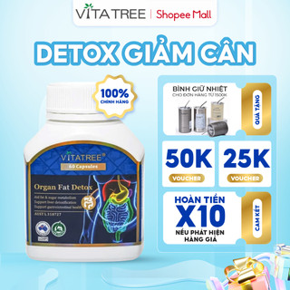 Thải độc mỡ nội tạng Vitatree Organ Fat Detox 60 viên