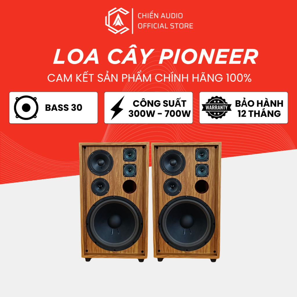 Loa Pioneer CS79AF(V), 5 loa 3 đường tiếng, bass 30 ( 1 đôi)