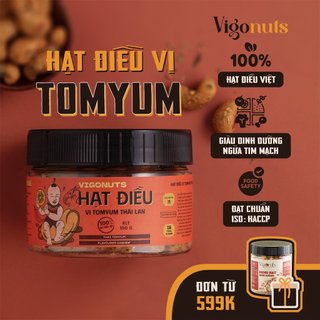 Hạt điều vị Tomyum VIGONUTS không cholesterol đậm vị chua cay mới lạ ngất ngây