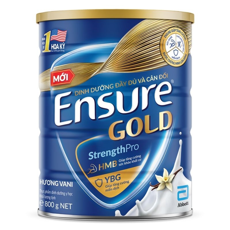 Sữa bột Ensure Gold Abbott (HMB) hương vani 800g