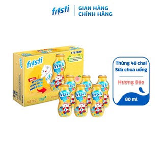 Thùng sữa chua uống Fristi hương đào 48x80ml