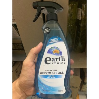 Bình xịt hữu cơ vệ sinh kính Earth Choice 600ml - NK Úc