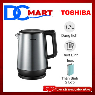 Bình đun siêu tốc toshiba 1.7 lít kt-17dr1nv