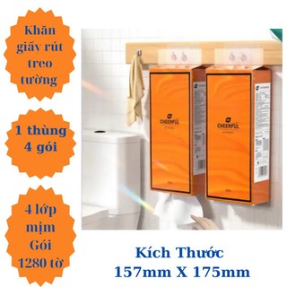 THÙNG 4 Túi Giấy Vệ Sinh, Giấy Rút 1280 Tờ ĐỦ TỜ, CHẤT LƯỢNG MỊN DAI, ĐƯỢC KIỂM HÀNG