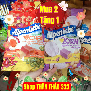 T10/2024- Kẹo Mềm Alpenliebe (Bưởi Hồng Trà Sữa, Sữa Caramen, Dâu Kem, Bạc Hà Nhân Sôcôla)