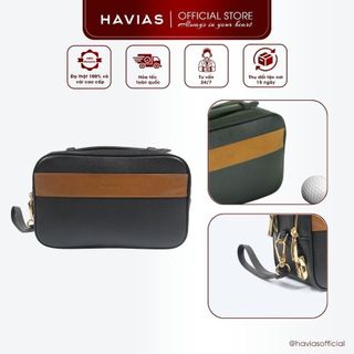 Swing golf HAVIAS Clutch 2 khoá mã số, da bò thật Mill nhập khẩu 100%