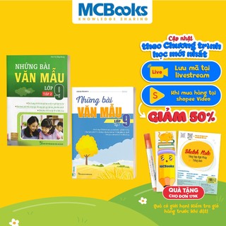 Sách Combo Những Bài Văn Mẫu Lớp 9 (Tập 1 + 2)