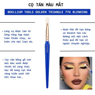 Cọ Trang Điểm Bdellium Tools Blending B776 - Tán Phấn Mắt Cọ Blending Mắt Bám Phấn Mềm Mịn