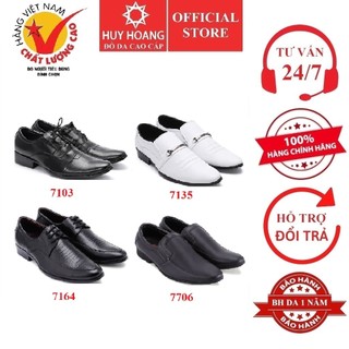 Giày tây nam Huy Hoàng màu đen, trắng HP7103-7135-7164-7706