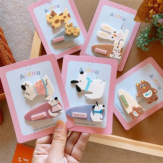 [HCM] - Kẹp tóc kiểu dáng hoạt hình đáng yêu dễ thương dành cho bé gái phong cách hàn quốc KT-9
