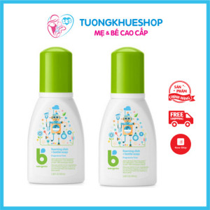 Nước rửa bình sữa BabyGanics hữu cơ không mùi 100ml bỏ túi du lịch - Nước rửa rình sữa và bát đĩa - NK Mỹ USA