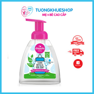 Chai tạo bọt - Nước rửa bình sữa Dapple 500ml không mùi - NK Mỹ