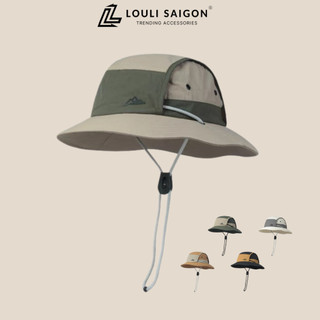  Mũ tai bèo LOULI SAIGON chống nắng nhanh khô cho nam nữ nón tai bèo vành rộng chống tia uv phong cách retro MTB13 