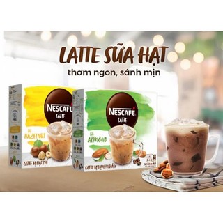 Combo Nescafé Latte sữa hạt vị hạt phỉ/ Sô cô la (10 gói lẻ x 24g)