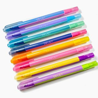 Bút highlight, bút đánh dấu, nhớ dòng 2 đầu Decot tiện lợi màu ombre cute