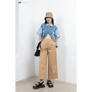 Quần Kaki Ống Rộng JP FASHION Đứng Form Tôn Dáng, Quần Kaki Lưng Cao Chất Vải Mát Không Bí (mẫu cao m65) 19109575