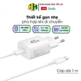 Bộ sạc nhanh 20W HH Củ sạc chống quá tải nhiệt kèm cáp truyền dữ liệu 1m cho iP 11 13 12 14promax bảo hành 1 năm