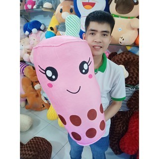 GẤU BÔNG LY TRÀ SỮA NHỒI BÔNG VẢI MINISO SIÊU MỊN 75cm