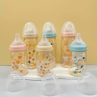 (tặng thêm 1 núm )BÌNH SỮA BABUU [ PPSU ] họa tiết - 160ml - 240ml