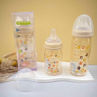 (tặng thêm 1 núm )BÌNH SỮA BABUU [ PPSU ] họa tiết - 160ml - 240ml