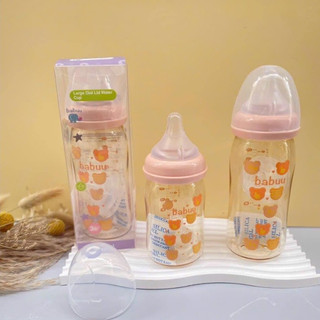 (tặng thêm 1 núm )BÌNH SỮA BABUU [ PPSU ] họa tiết - 160ml - 240ml