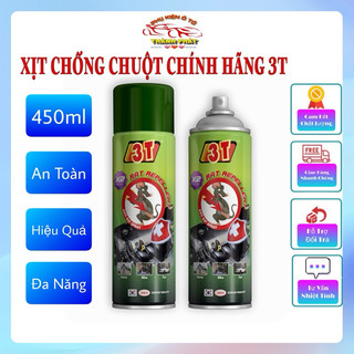 Tinh dầu đuổi chuột khoang máy ô tô chính hãng 3T chế phẩm sinh học nhập khẩu Hàn Quốc dung tích 450ml