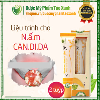  Combo 2 tuýp Gel nano bạc phụ khoa gel đẩy nấm candida - Woman Silver Gel Táo Xanh 