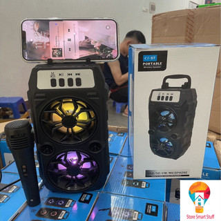 Loa bluetooth hát karaoke cl97 tặng kèm mic nghe nhạc cực đã âm bass cực mạnh bảo hành 12 tháng