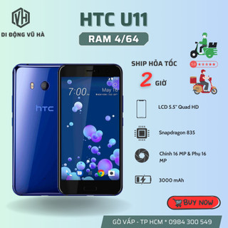 Điện thoại HTC U11 quốc tế 2 sim ram 4gb/64gb chip 835 đẹp keng