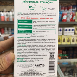 Miếng dán mụn Acnes Clear Patch