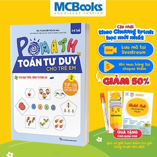 Sách POMath Toán Tư Duy Cho Trẻ Em Tập 2 Kèm App Học Online