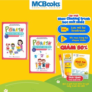 Sách Combo Pomath Toán tư duy cho trẻ em 6 7 tuổi Tặng bảng thi đấu tư duy