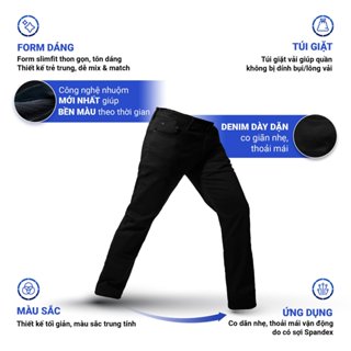 Quần Jeans Deep Black Old Sailor - 6900 - Big size upto 44