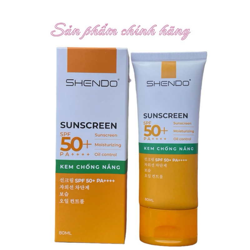 Kem Chống Nắng SHENDO Sunscreen SPF50+ PA++++ - 80ml