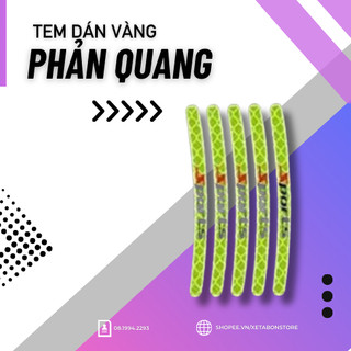 Miếng dán phản quang Sport trang trí vành bánh xe hơi