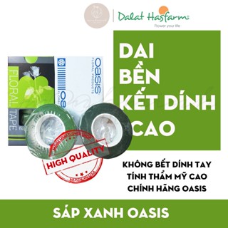 Băng Keo Sáp Xanh Oasis Quấn Cành, Làm Vòng Hoa, Hoa Cài Áo DIY- Combo 12 Cuộn