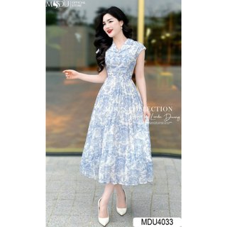  MDU4033 Váy thiết kế thanh lịch và sang trọng với chất Tơ Hàn mềm mịn, cao cấp, nhẹ nhàng