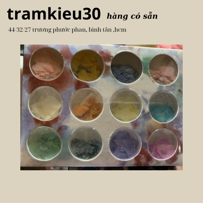 Xà cừ trang trí móng siêu mỏng - hộp 12 hũ