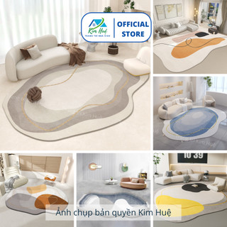 Thảm Trải Sàn Bali Nghệ Thuật Sợi Nỉ Cao Cấp, Đế Cao Su Chống Trơn Trượt Nhiều Kích Thước 1m6x2m3 và 2mx3m
