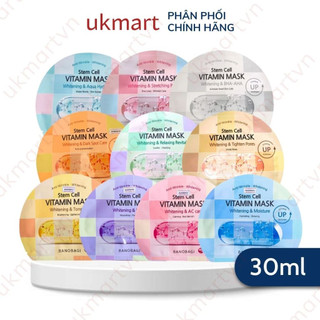 Mặt Nạ Giấy Dưỡng Ẩm Trắng Da Banobagi Stem Cell Vitamin Mask 30ml
